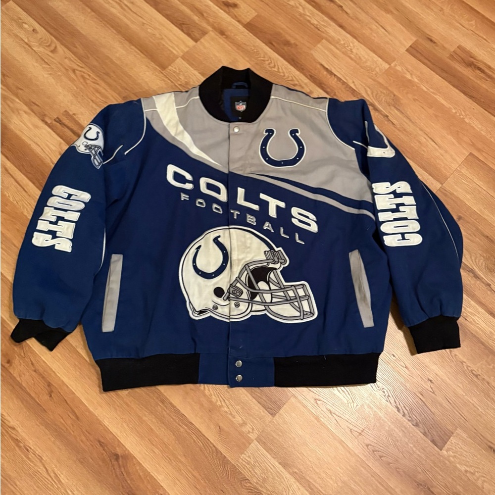 NFL Colts Blue and White  Jacket